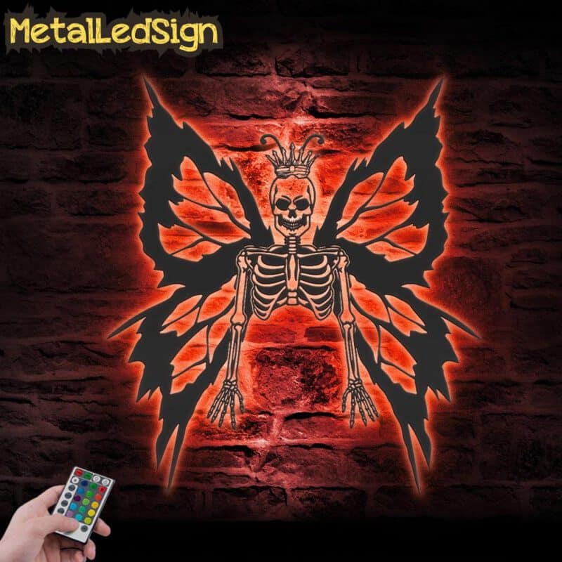 King-Butterfly-Skull-Metal-Wall-Art-with-LED-Light-5.jpg