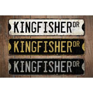 Kingfisher-Premium-Quality-Rustic-Metal-Sign-Images