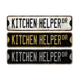 Kitchen-Helper-Premium-Quality-Rustic-Metal-Sign-2