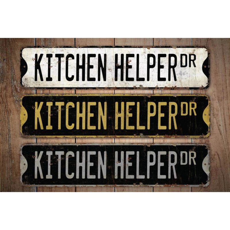 Kitchen-Helper-Premium-Quality-Rustic-Metal-Sign-Images