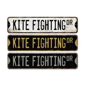 Kite-Fighting-Premium-Quality-Rustic-Metal-Sign-2