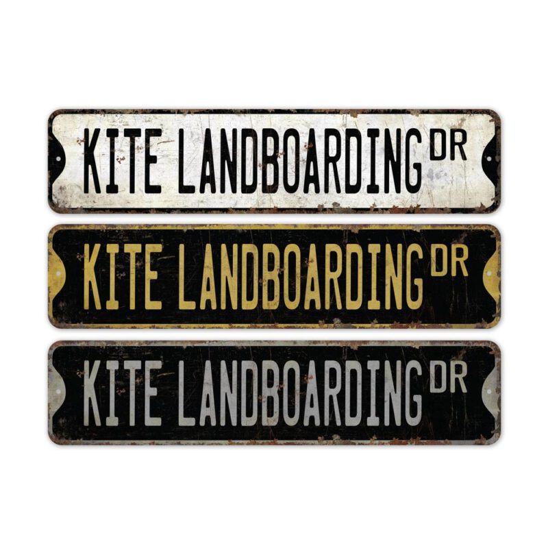 Kite-Landboarding-Premium-Quality-Rustic-Metal-Sign-2