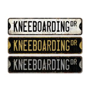 Kneeboarding-Premium-Quality-Rustic-Metal-Sign-2