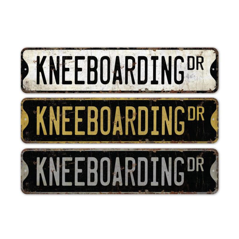 Kneeboarding-Premium-Quality-Rustic-Metal-Sign-2