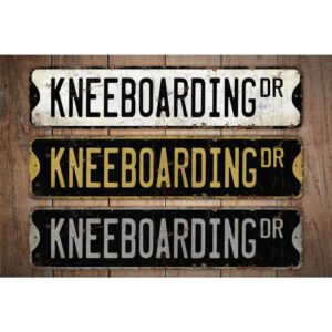 Kneeboarding-Premium-Quality-Rustic-Metal-Sign-Images