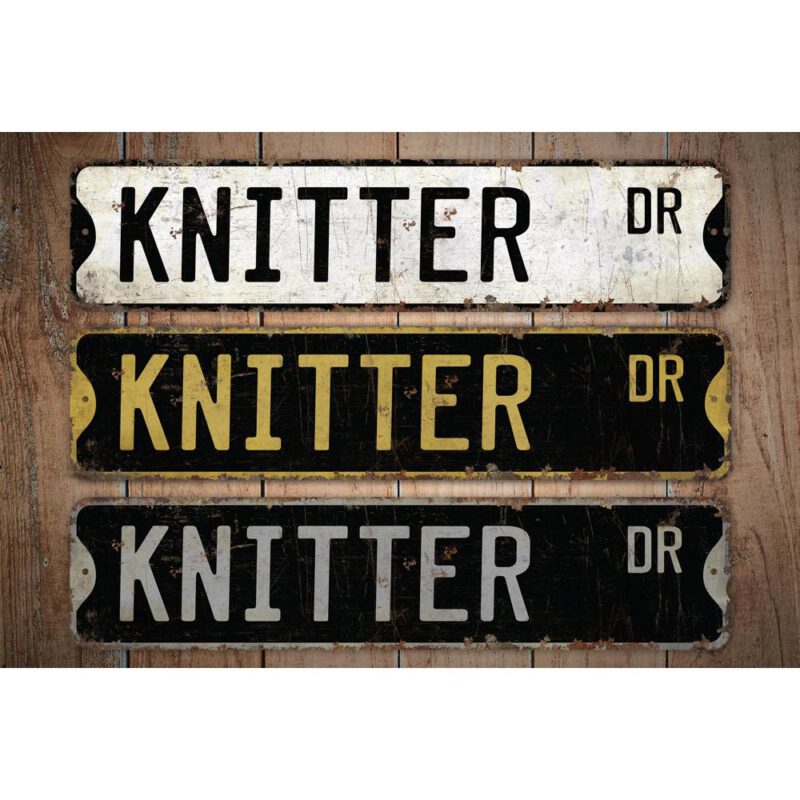 Knitter-Premium-Quality-Rustic-Metal-Sign-Images