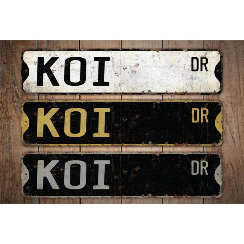 Koi-Premium-Quality-Rustic-Metal-Sign-Images