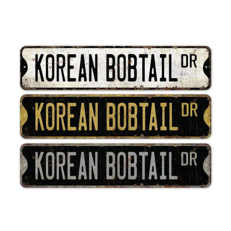 Korean-Bobtail-Premium-Quality-Rustic-Metal-Sign-2