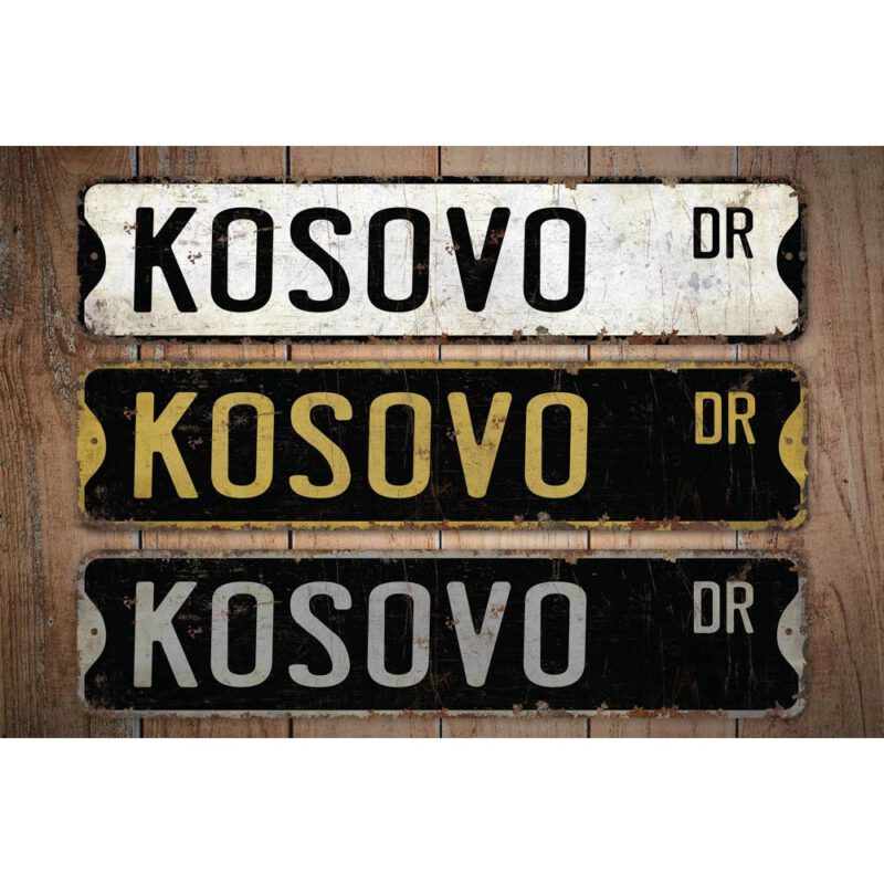 Kosovo-Premium-Quality-Rustic-Metal-Sign-Images