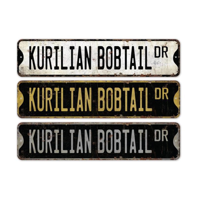 Kurilian-Bobtail-Premium-Quality-Rustic-Metal-Sign-2