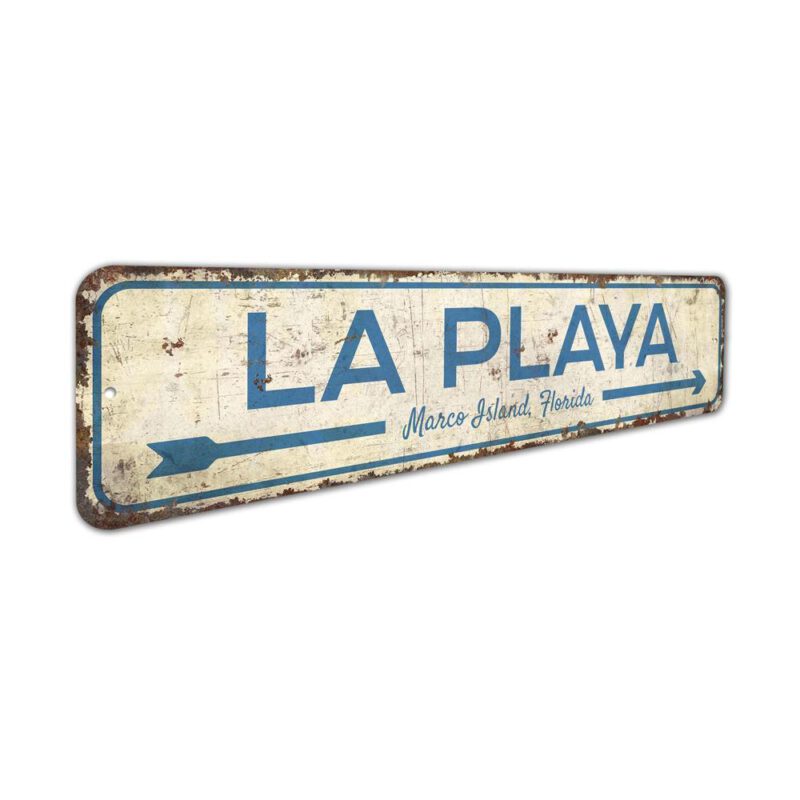 La-Playa-Sign-Premium-Quality-Rustic-Metal-Sign-3