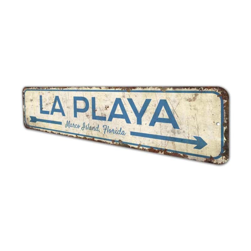 La-Playa-Sign-Premium-Quality-Rustic-Metal-Sign-4