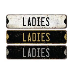 Ladies-Sign-Premium-Quality-Rustic-Metal-Sign-2