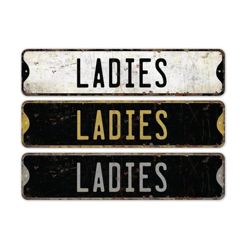 Ladies-Sign-Premium-Quality-Rustic-Metal-Sign-2