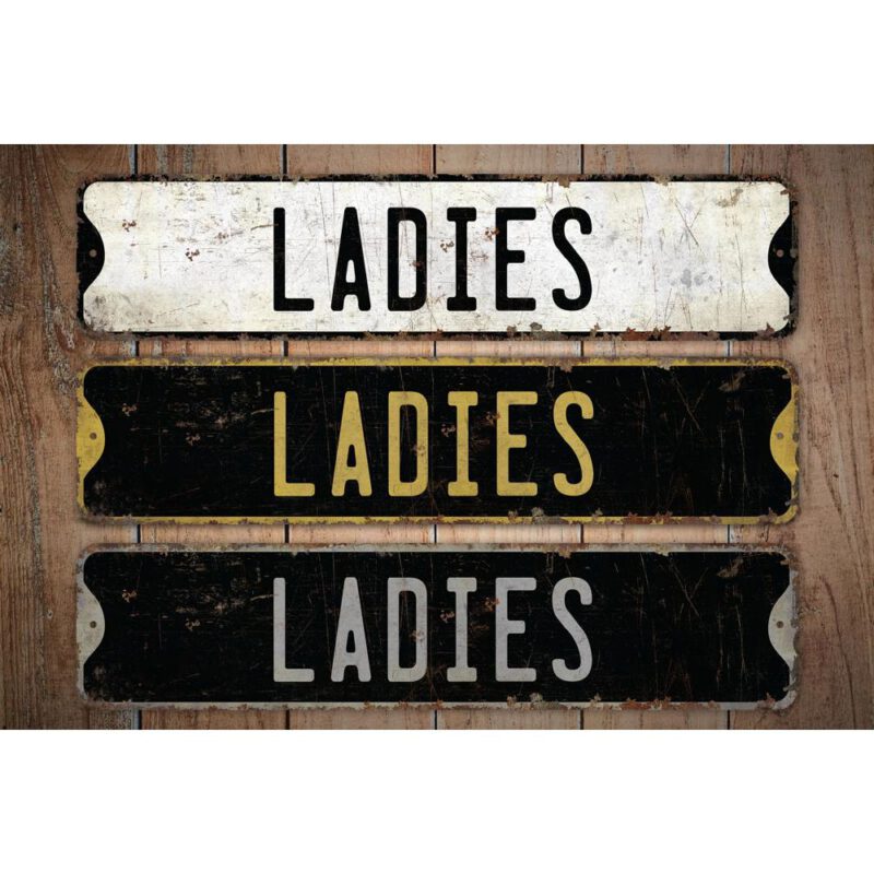 Ladies-Sign-Premium-Quality-Rustic-Metal-Sign-Images