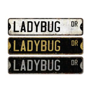 Ladybug-Premium-Quality-Rustic-Metal-Sign-2