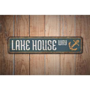 Lake-House-Way-Sign-Premium-Quality-Rustic-Metal-Sign-Images