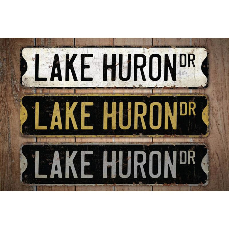 Lake-Huron-Premium-Quality-Rustic-Metal-Sign-Images