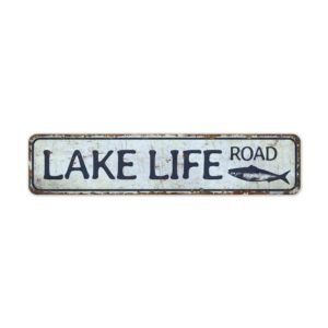 Lake-Life-Road-Sign-Premium-Quality-Rustic-Metal-Sign-2