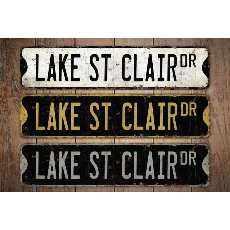 Lake-St-Clair-Premium-Quality-Rustic-Metal-Sign-Images