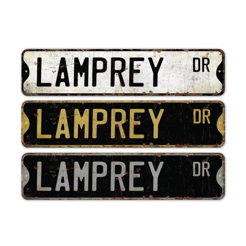 Lamprey-Premium-Quality-Rustic-Metal-Sign-2