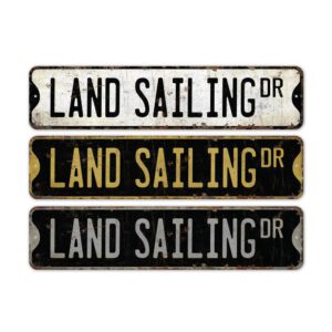 Land-Sailing-Premium-Quality-Rustic-Metal-Sign-2