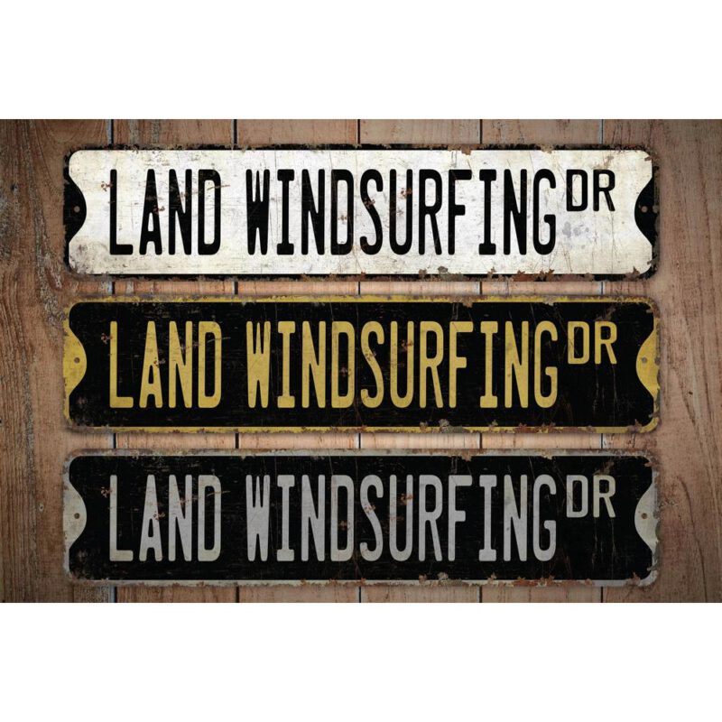 Land-Windsurfing-Premium-Quality-Rustic-Metal-Sign-Images