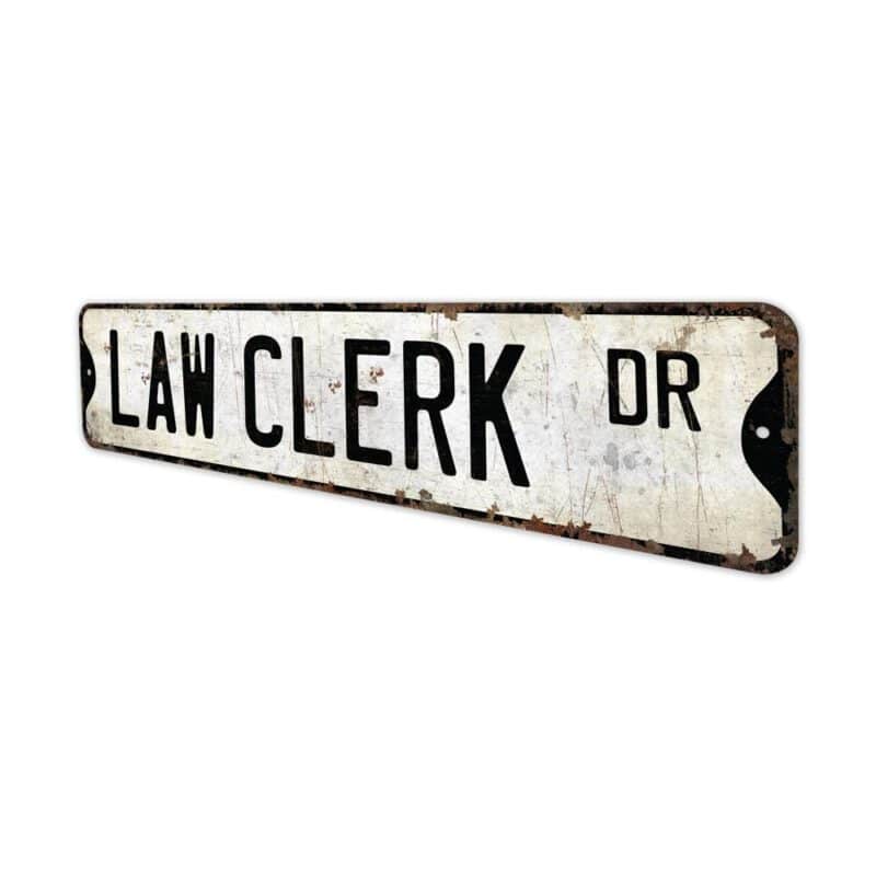 Law-Clerk-Premium-Quality-Rustic-Metal-Sign-4