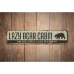 Lazy-Bear-Cabin-Premium-Quality-Rustic-Metal-Sign-Images