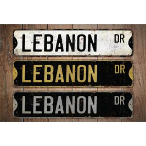 Lebanon-Premium-Quality-Rustic-Metal-Sign-Images