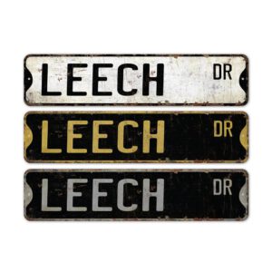 Leech-Premium-Quality-Rustic-Metal-Sign-2