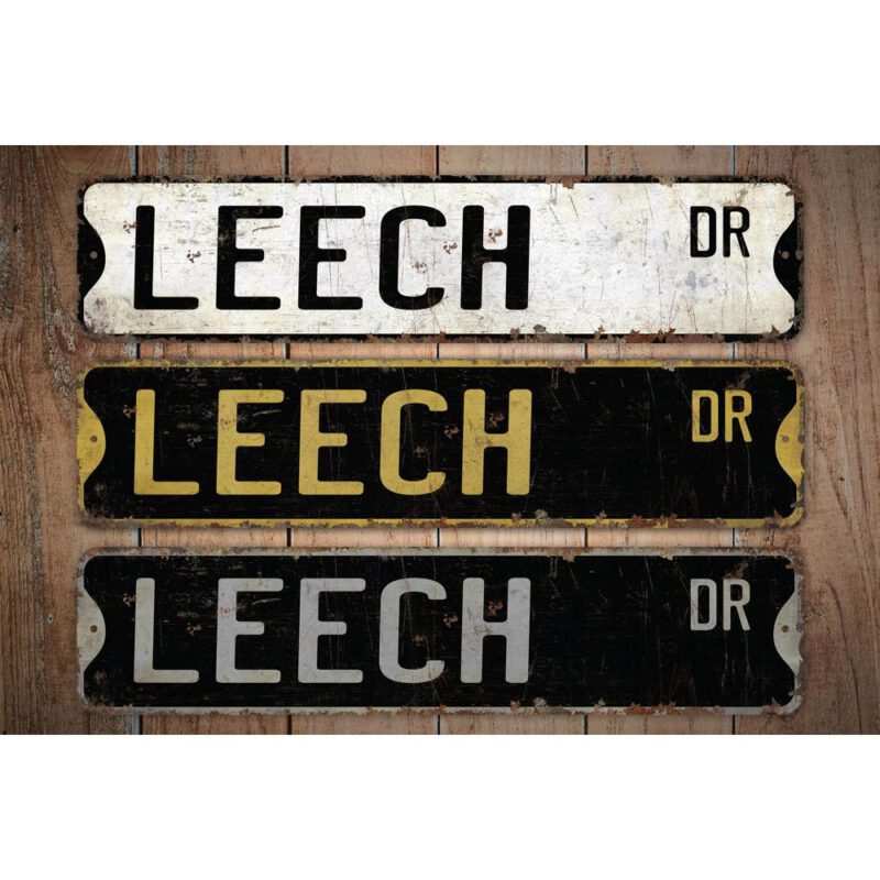 Leech-Premium-Quality-Rustic-Metal-Sign-Images