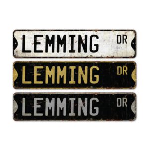 Lemming-Premium-Quality-Rustic-Metal-Sign-2