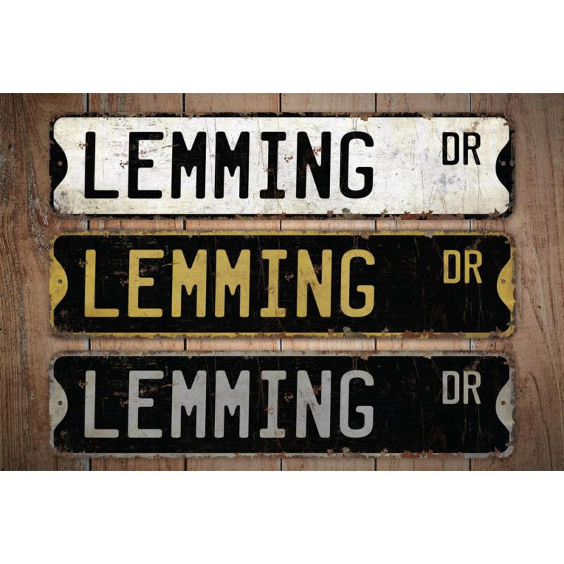 Lemming-Premium-Quality-Rustic-Metal-Sign-Images