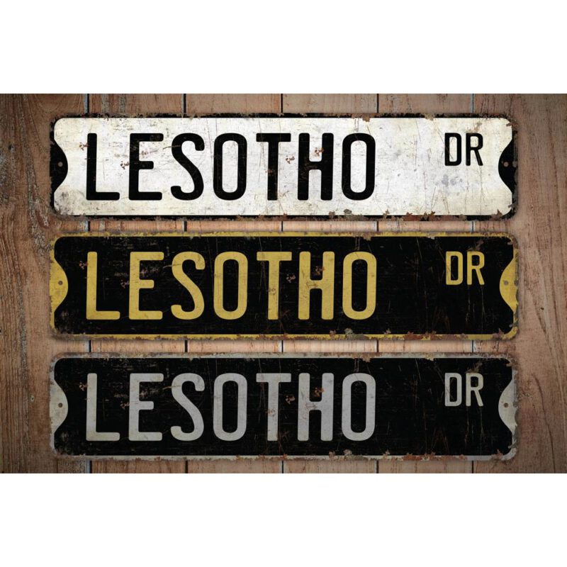 Lesotho-Premium-Quality-Rustic-Metal-Sign-Images