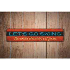 Lets-Go-Skiing-Premium-Quality-Rustic-Metal-Sign-Images