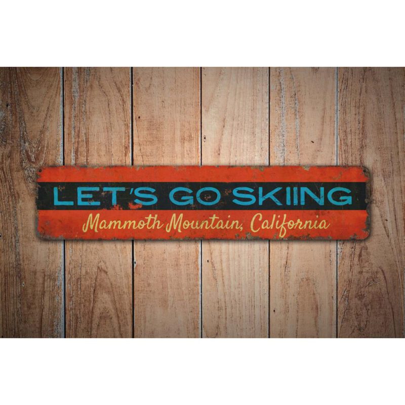 Lets-Go-Skiing-Premium-Quality-Rustic-Metal-Sign-Images