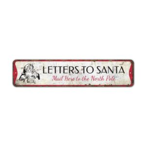 Letters-to-Santa-Sign-Premium-Quality-Rustic-Metal-Sign-2