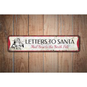 Letters-to-Santa-Sign-Premium-Quality-Rustic-Metal-Sign-Images