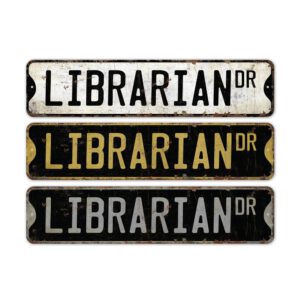 Librarian-Premium-Quality-Rustic-Metal-Sign-2