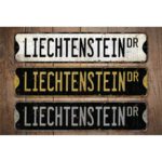 Liechtenstein-Premium-Quality-Rustic-Metal-Sign-Images