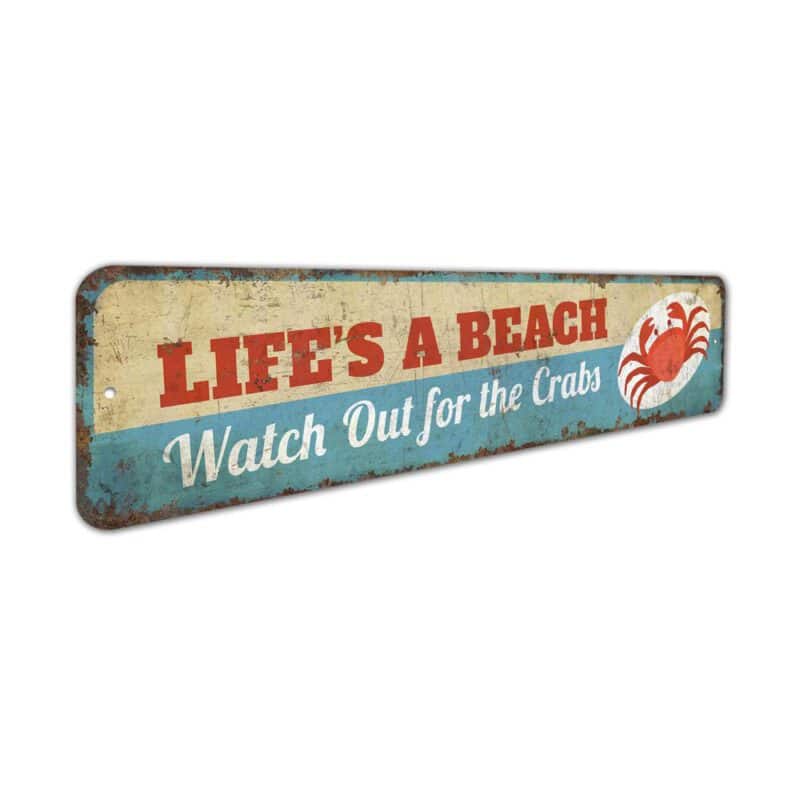 Lifes-A-Beach-Sign-Premium-Quality-Rustic-Metal-Sign-3