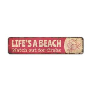 Lifes-a-Beach-Sign-Premium-Quality-Rustic-Metal-Sign-2-1