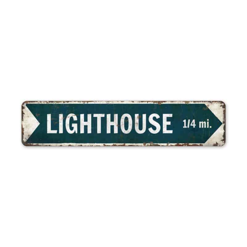 Light-House-Arrow-Sign-Premium-Quality-Rustic-Metal-Sign-2