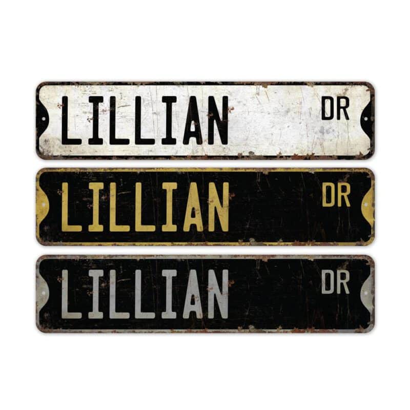 Lillian-Name-Sign-Premium-Quality-Rustic-Metal-Sign-2