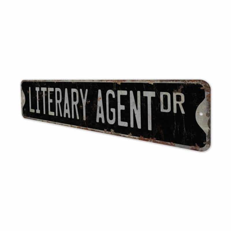 Literary-Agent-Premium-Quality-Rustic-Metal-Sign-8