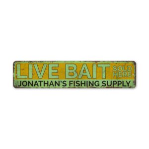 Live-Bait-Shop-Sign-Customized-Bait-Shop-Sign-Premium-Quality-Rustic-Metal-Sign-2