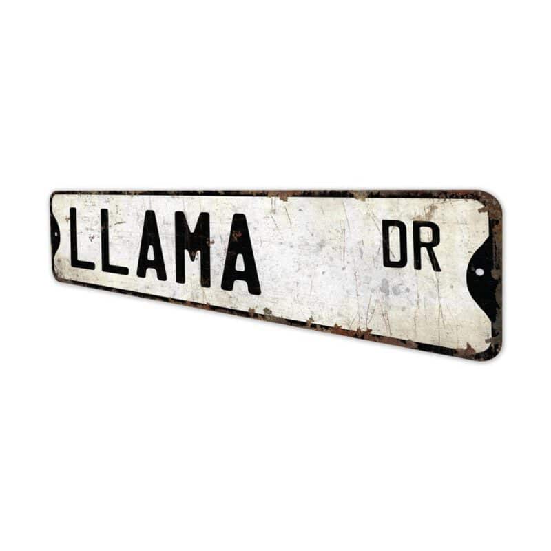 Llama-Premium-Quality-Rustic-Metal-Sign-4