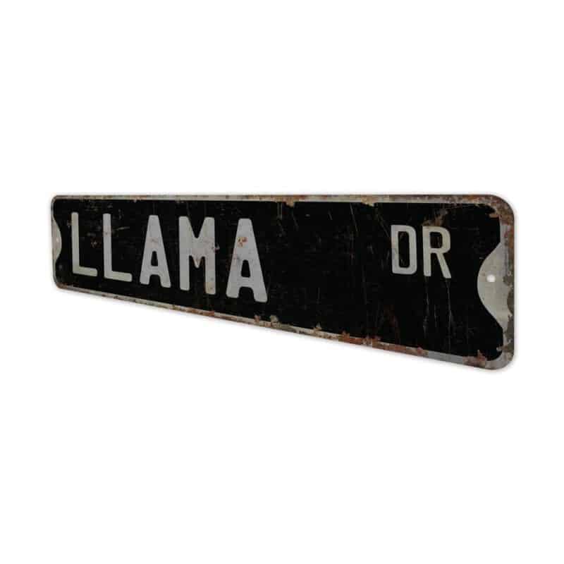 Llama-Premium-Quality-Rustic-Metal-Sign-8