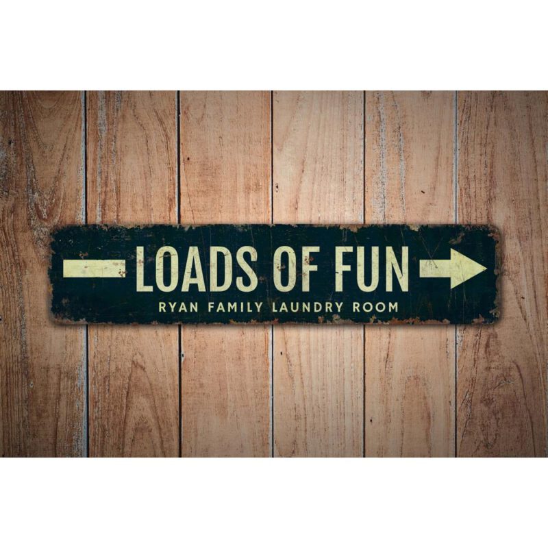 Loads-of-Fun-Laundry-Premium-Quality-Rustic-Metal-Sign-Images